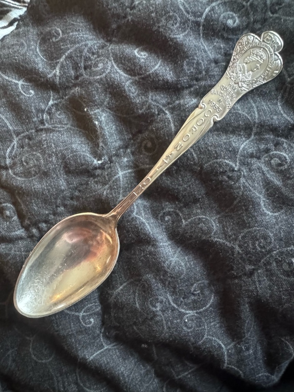 1953 Queen Elizabeth coronation silver spoon